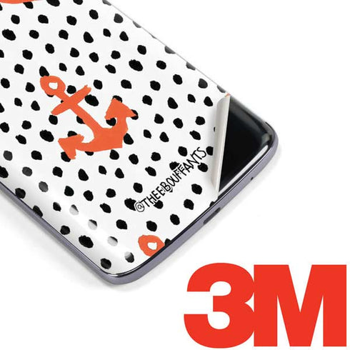 Bouffants and Broken Hearts Anchors and Dots Moto E5 Plus Skin