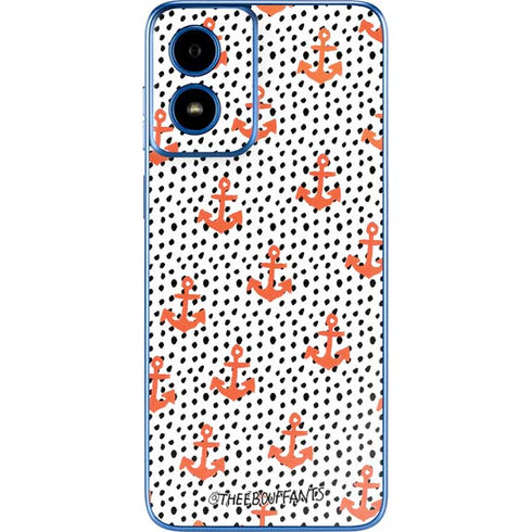 Bouffants and Broken Hearts Anchors and Dots Moto G Play 4G (2024) Skin