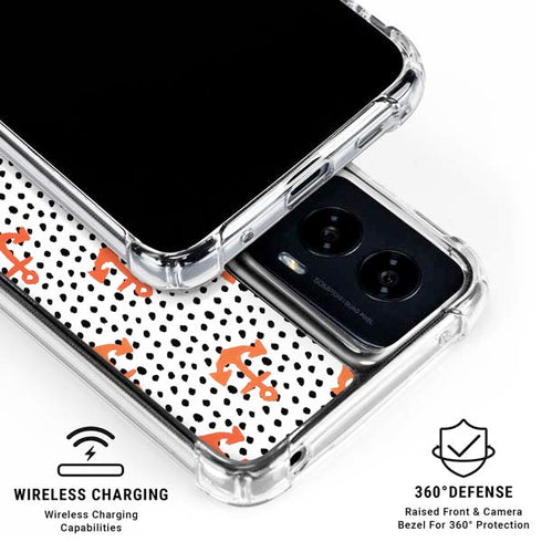 Bouffants and Broken Hearts Anchors and Dots Moto G Power 5G (2024) Clear Case