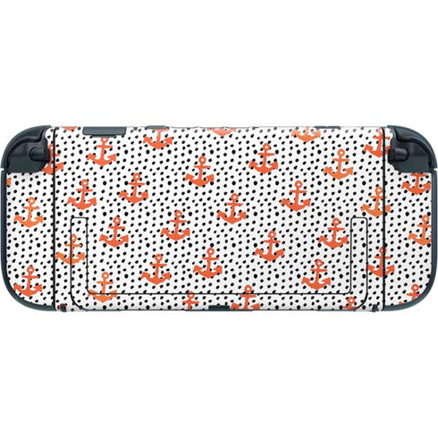 Bouffants and Broken Hearts Anchors and Dots Nintendo Switch 2 (2025) with Joy-Con Skin
