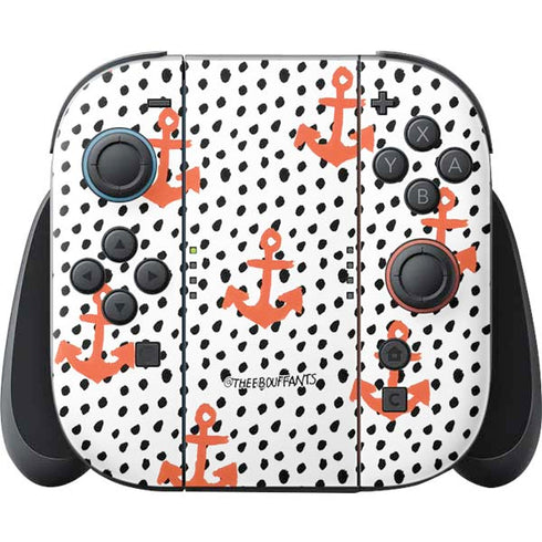 Bouffants and Broken Hearts Anchors and Dots Nintendo Switch 2 (2025) Joy-Con Controller Skin