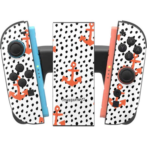 Bouffants and Broken Hearts Anchors and Dots Nintendo Switch 2 (2025) Joy-Con Controller Skin