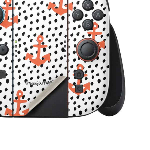 Bouffants and Broken Hearts Anchors and Dots Nintendo Switch 2 (2025) Joy-Con Controller Skin
