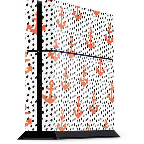 Bouffants and Broken Hearts Anchors and Dots PlayStation PS4 Skins