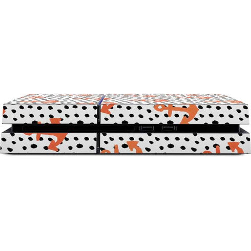 Bouffants and Broken Hearts Anchors and Dots PS4 Console Skin