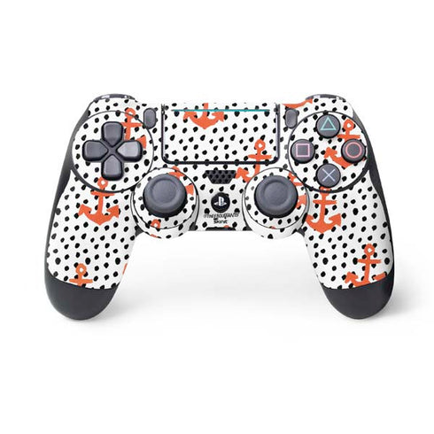 Bouffants and Broken Hearts Anchors and Dots PS4 Pro/Slim Controller Skin