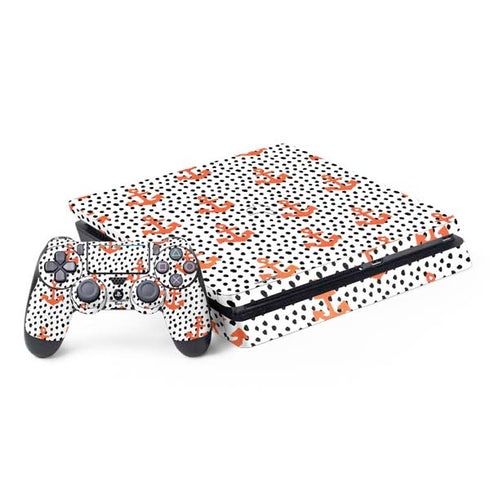 Bouffants and Broken Hearts Anchors and Dots PlayStation PS4 Skins