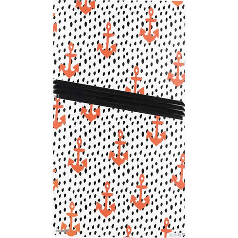 Bouffants and Broken Hearts Anchors and Dots PS5 Pro Console Skin
