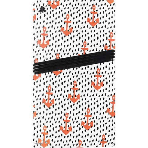 Bouffants and Broken Hearts Anchors and Dots PS5 Pro Disk Bundle Skin