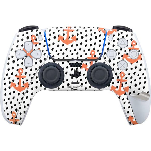 Bouffants and Broken Hearts Anchors and Dots PS5 Pro Disk Bundle Skin