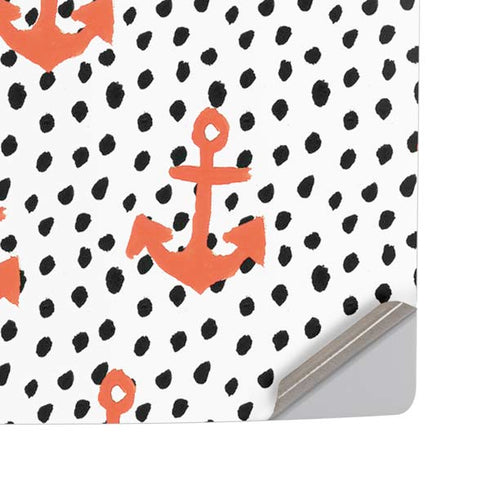Bouffants and Broken Hearts Anchors and Dots PS5 Pro Disk Console Skin
