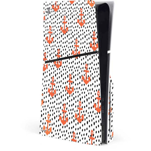 Bouffants and Broken Hearts Anchors and Dots PlayStation PS5 Skins