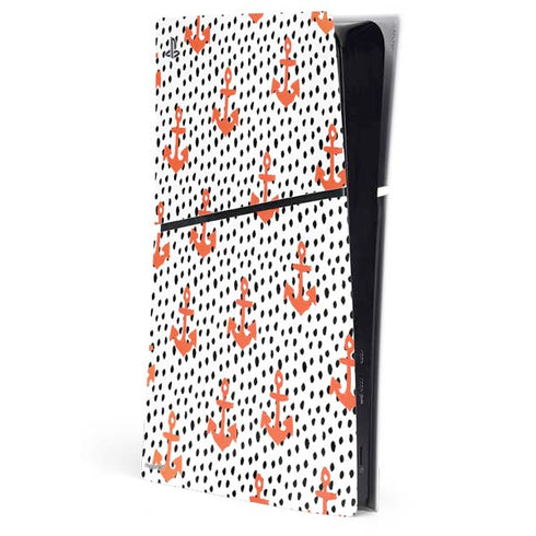 Bouffants and Broken Hearts Anchors and Dots PlayStation PS5 Skins