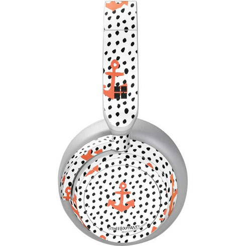 Bouffants and Broken Hearts Anchors and Dots Surface Headphones Skin