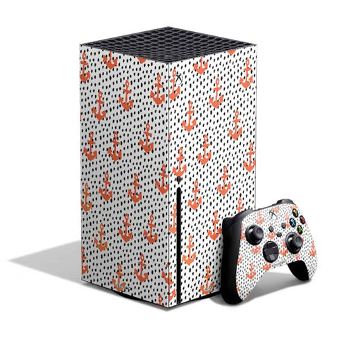 Bouffants and Broken Hearts Anchors and Dots Xbox Series X Skins