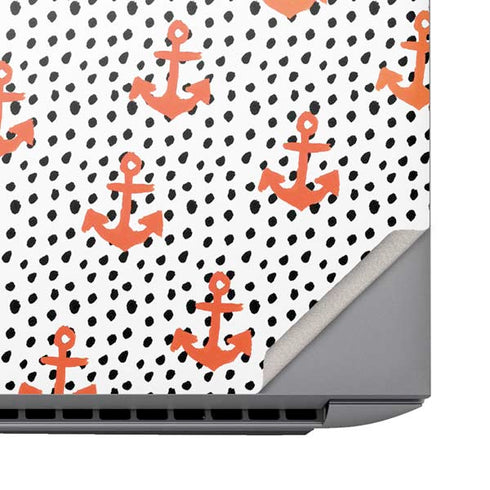Bouffants and Broken Hearts Anchors and Dots HP ZBook Fury 16 G10 Skin