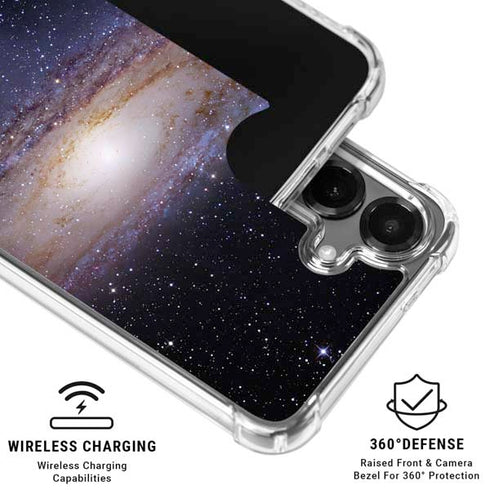 Andromeda Galaxy Galaxy S26 Plus Clear Case