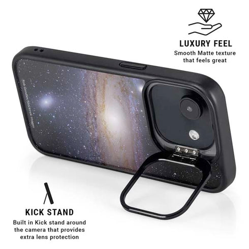 Andromeda Galaxy iPhone 16e Kickstand Case