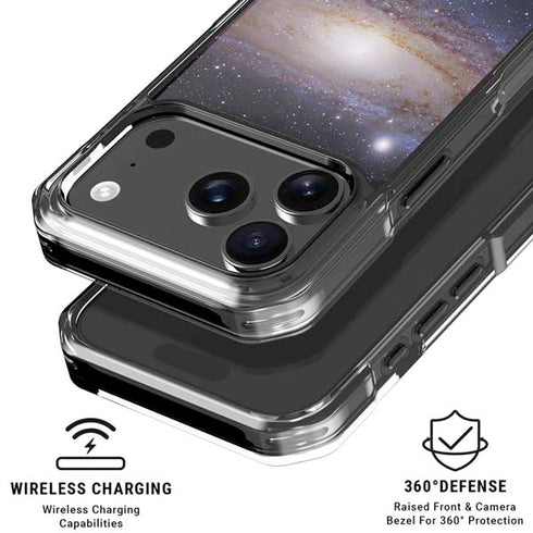 Andromeda Galaxy iPhone 18 Pro Clear Case