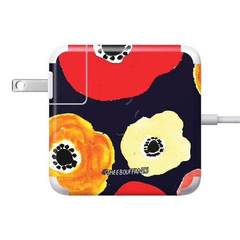 Bouffants and Broken Hearts Anemone Flower 85W Power Adapter (15 and 17 inch MacBook Pro Charger) Skin
