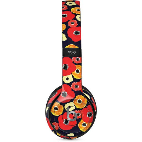 Bouffants and Broken Hearts Anemone Flower Beats Solo 2 Wired Skin