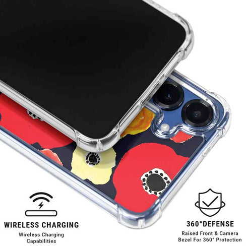Bouffants and Broken Hearts Anemone Flower Galaxy S25 Clear Case