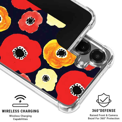 Bouffants and Broken Hearts Anemone Flower Galaxy S26 Clear Case