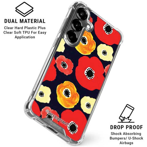 Bouffants and Broken Hearts Anemone Flower Galaxy S26 Plus Clear Case