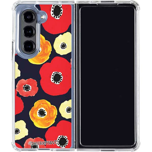 Bouffants and Broken Hearts Anemone Flower Galaxy Z Fold5 5G Clear Case