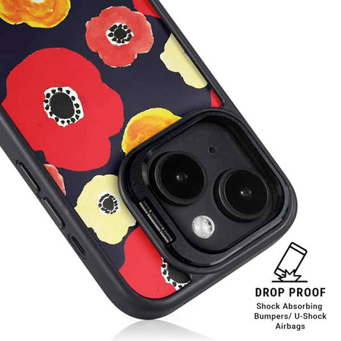 Bouffants and Broken Hearts Anemone Flower iPhone 14 Kickstand Case