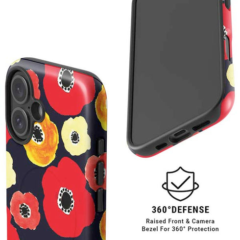 Bouffants and Broken Hearts Anemone Flower iPhone 16 Magsafe Impact Case