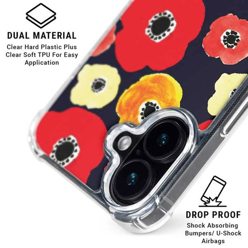 Bouffants and Broken Hearts Anemone Flower iPhone 17 Clear Case