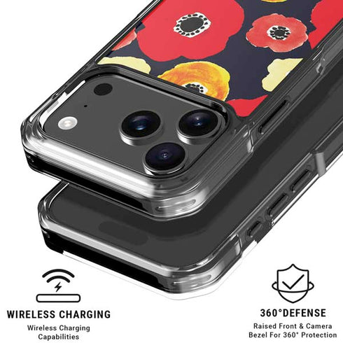 Bouffants and Broken Hearts Anemone Flower iPhone 18 Pro Clear Case