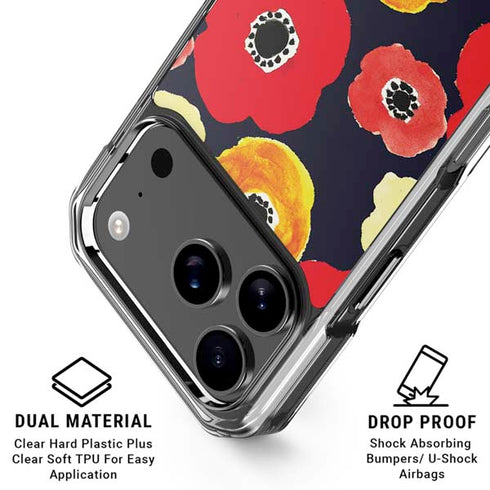 Bouffants and Broken Hearts Anemone Flower iPhone 18 Pro Clear Case