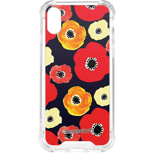 Bouffants and Broken Hearts Anemone Flower iPhone XS Clear Case