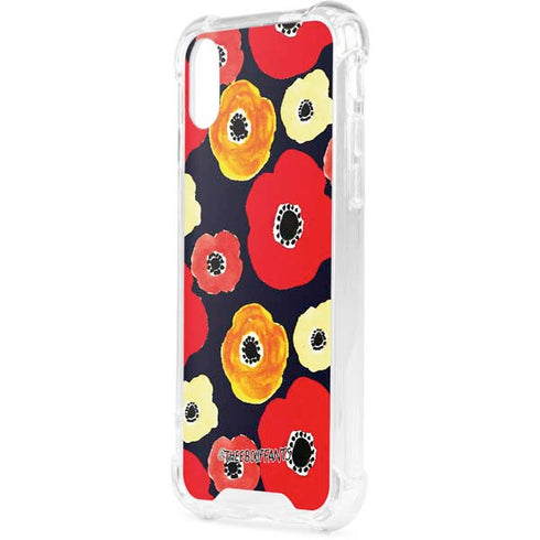 Bouffants and Broken Hearts Anemone Flower iPhone XS Clear Case