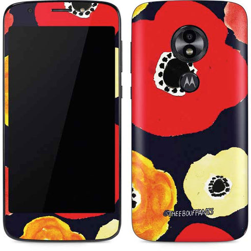 Bouffants and Broken Hearts Anemone Flower Moto E5 Play Skin