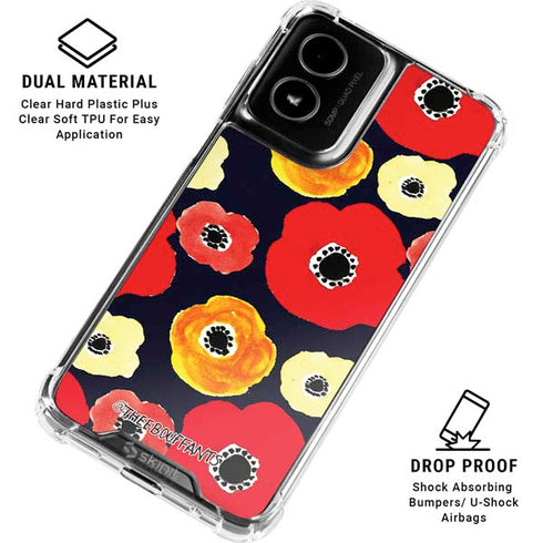 Bouffants and Broken Hearts Anemone Flower Moto G Power 5G (2024) Clear Case