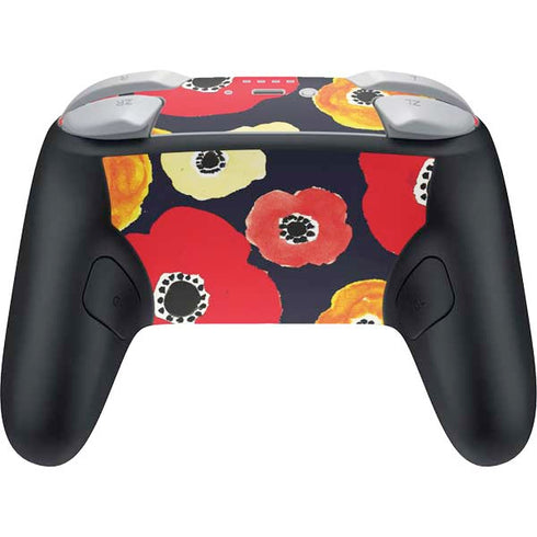 Bouffants and Broken Hearts Anemone Flower Nintendo Switch 2 (2025) Pro Controller Skin