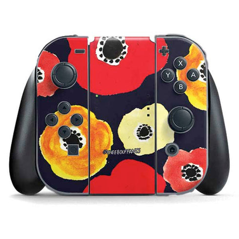 Bouffants and Broken Hearts Anemone Flower Nintendo Switch (2017-2021) Joy-Con Controller Skin