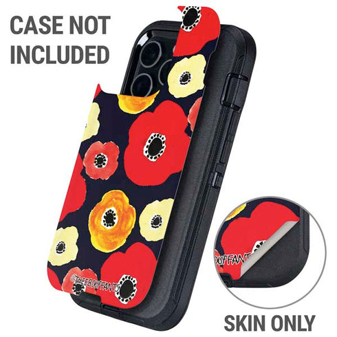 Bouffants and Broken Hearts Anemone Flower Otterbox Defender iPhone Skin