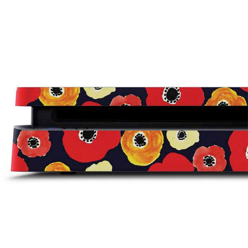Bouffants and Broken Hearts Anemone Flower PS4 Slim Skin