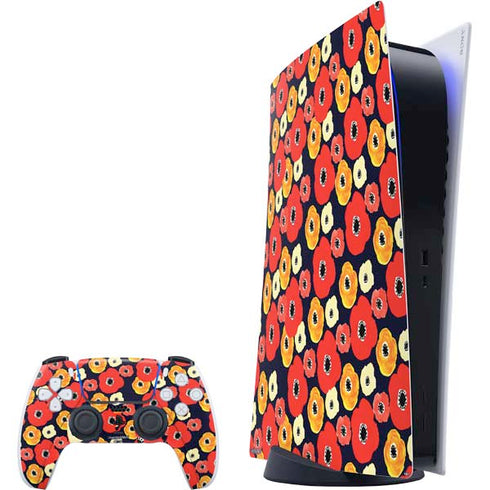 Bouffants and Broken Hearts Anemone Flower PlayStation PS5 Skins