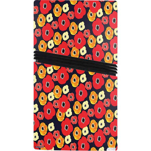 Bouffants and Broken Hearts Anemone Flower PS5 Pro Console Skin