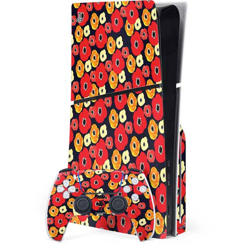 Bouffants and Broken Hearts Anemone Flower PlayStation PS5 Skins