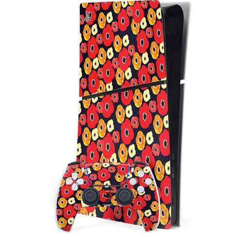 Bouffants and Broken Hearts Anemone Flower PlayStation PS5 Skins