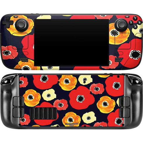 Bouffants and Broken Hearts Anemone Flower Steam Deck Handheld Gaming Computer OLED Skin