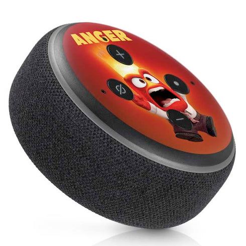 Disney Inside Out Anger Portrait Amazon Echo Dot Skin