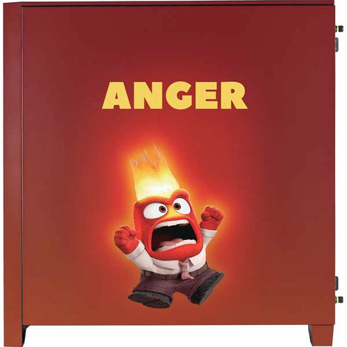 Disney Inside Out Anger Portrait Corsair 4000D Tempered Glass Mid-Tower ATX Case Skin
