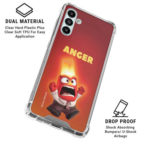 Disney Inside Out Anger Portrait Galaxy A13 5G Clear Case